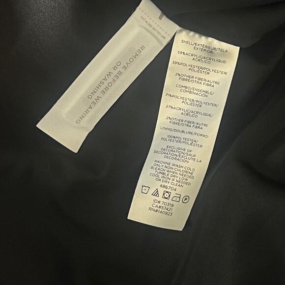 Loft Tweed Mini Skirt Womens 6 Black Silver Metallic Business Casual Sexy Short - Picture 10 of 11